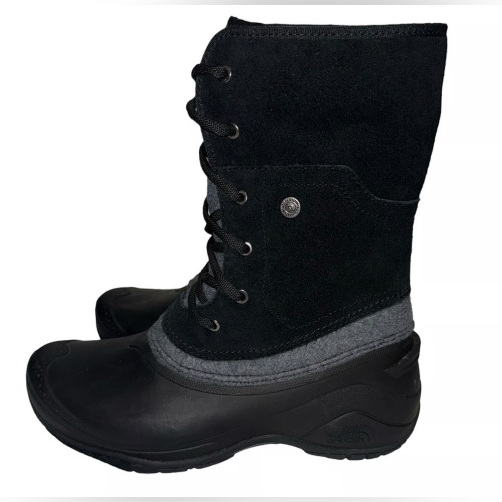 The North Face Black and Gray Winter Boots